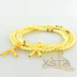 Tibetan Buddhist amber rosary